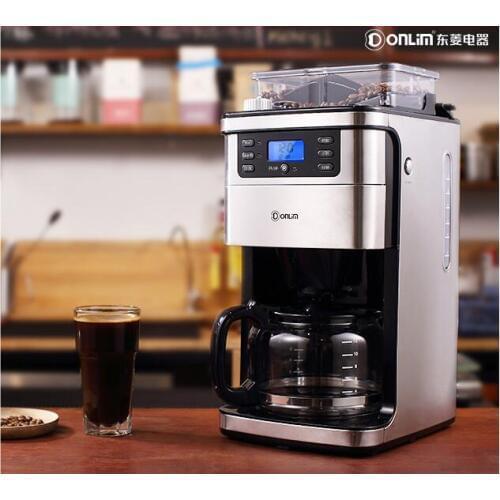 Donlim American coffee machine automatic household auto coffee beans grinder coffee pot DL-KF4266 home drip coffee maker 1.5L