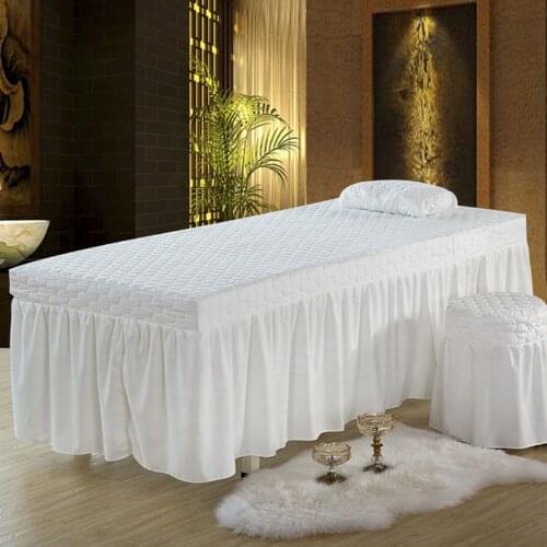Massage Table Skirt Facial Solon Spa Bed Valance Sheet Fit 73x28" Bed