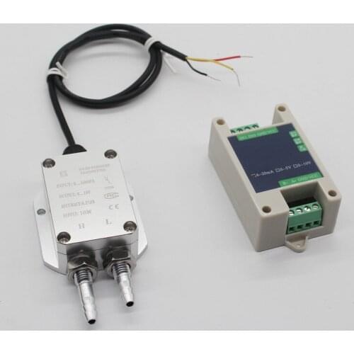 4-20mA 0-5V 0-10V micro pressure difference transmitter with RS485 function tube micro wind pressure transmitter