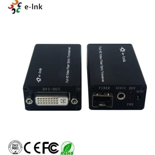 Mini-type 1080P DVI / HDMI / SDI to Fiber Optic Converter Single Mode Fiber 20km