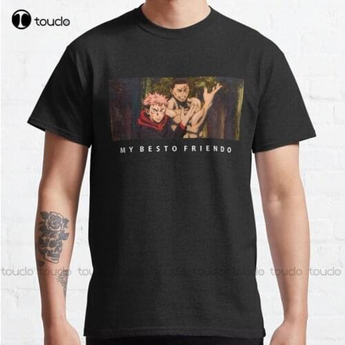 New Itadori And Toudou Pose - My Besto Friendo | Jujutsu No Kaisen Classic T-Shirt Cotton Tee Shirt S-5Xl