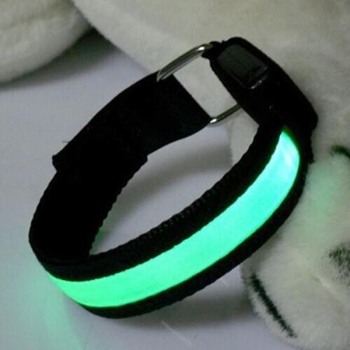 New Arm Warmer Belt Bike LED Armband LED Safety Sports Reflective Belt Strap Snap Wrap Arm Band Armband 4 Colors