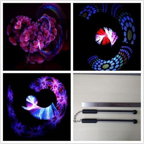 New programmable led 50 pixels poi led nunchakus with USB can change photos for stage show KTV Bar event & party supplies
