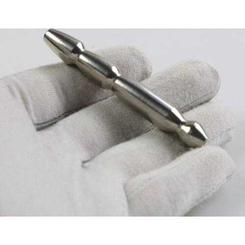 Urethra Dilator Plugs Sounding Rod Bead Urethral Sound Sex Toys for Men Stainless Steel Penis Plug Chastity