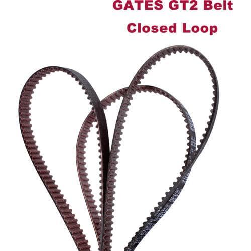 GATES 2GT GT2 Belt Closed Loop Synchronous Belt Timing Belt Rubber Width 6MM For Ender 3 CR10 3D Printer Parts High Quality