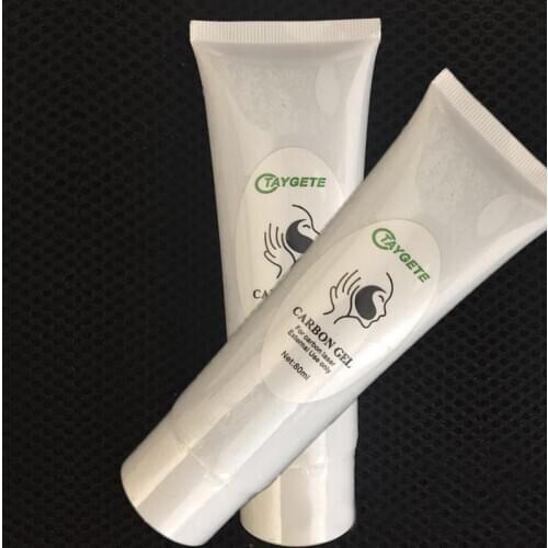 80ml Carbon Cream Gel Face Massage whitening Laser Cream Rejuvenation treatment Active Carbon Gel Extermal Use Skin Care