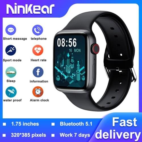 Ninkear Hw22 Pro smart watch IP68 waterproof 1.75 inch body temperature heart rate tracking smart sports watch for men and women
