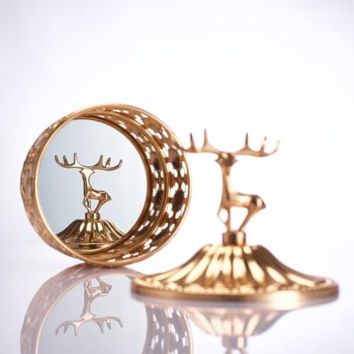 Vintage Metal Crafts Decoration Box Storage for Home Decor Rings Earrings