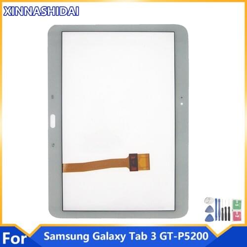 High Quality 10.1" For Samsung Galaxy Tab 3 10.1 GT-P5210 P5200 P5210 Touch Screen Digitizer Sensor Front Outer Glass Lens Panel