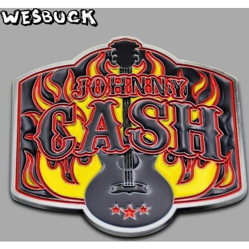 WesBuck Brand Fashion classic European popular Rock Music mens Metal Belt Buckle With PU Belt Gifts