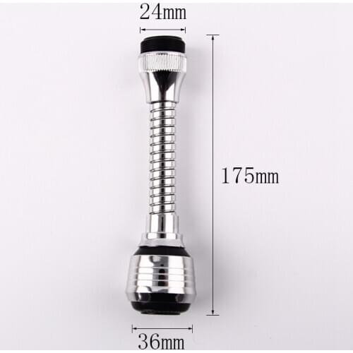 Zhang Ji Kitchen Faucet Aerator 360 Degree Rotatable Bubbler Filter Water Saving Shower Head Nozzle Flexible Tap Connector