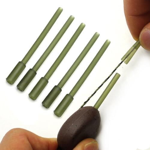 15pcs Carp Fishing Accessories Hard Inline Lead Inserts Sleeves Method Feeder Carp Rigs Lead Sinker Inline Inserts Tube Tackle