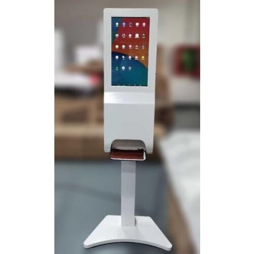 21.5 inch Touchless 3L hand sanitizer dispenser and digital signage kiosk
