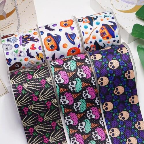 3 inch 75mm 38mm 25mm Characters Printed Grosgrain Ribbon 55533