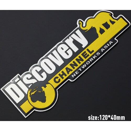 3 pieces 3D Aluminum Discovery Channel Stickers Decal Car-Styling For VW Ford BMW Nissan Benz Toyota OPEL AUDI car accessories