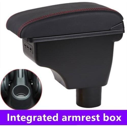 Car Armrest For VW Up 2009-2017 Armrest Box 2010 2011 2012 2013 2014 2015 2016 Double layer with usb interface