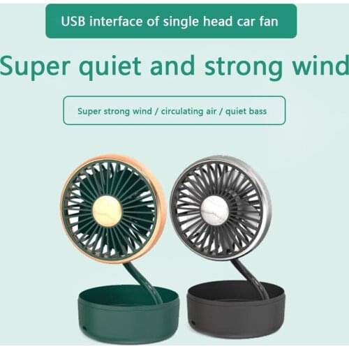 USB Car Fan Potted Sunflower Shaped 3 Speeds 5 Blades Mini Fan for Desk Table Electric Radiator Cooling Radiator Fan Kit
