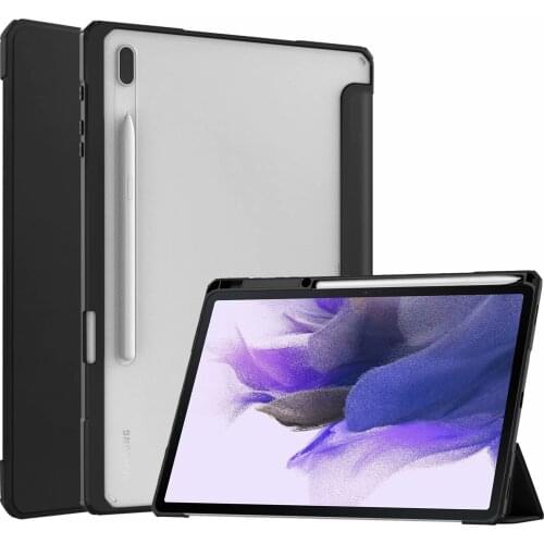 Trifold Stand Auto Sleep Wake Cover Leather Magnetic Protective Bumper Case for Samsung Galaxy Tab S7 FE 12.4''inch SM-T730 T736