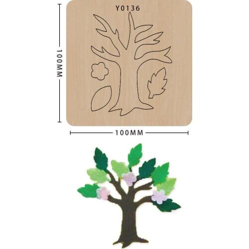 Wooden Die Cutting Mold Diy Trees Scrapbooking Decorative Supplies Mould Template Suitable For Sizzix Big Shot Machines