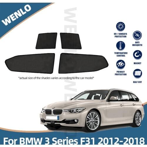 For BMW 3 Series Touring F31 2012-2018 Car Sun shade Mesh Sunshade Side Window Sun Visor Sunscreen Car Accessories