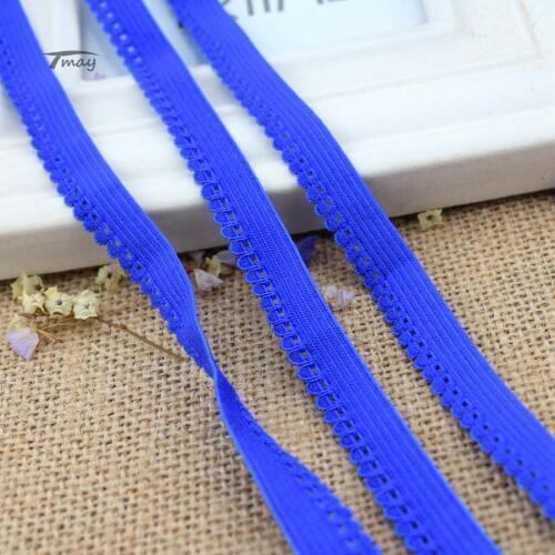 #1447 Cord scallops Elastic bands for Pants Nylon Lace Edge Fabric Stretch Ribbon rubber band skirt belt sewing Tape new Colour