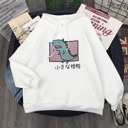 Harajuku Spring Casual Vintage Korean Pullovers Hoodies Ulzzang Women Loose Plus Size Tops Japanese Kangaroo Pocket Sweatshirts