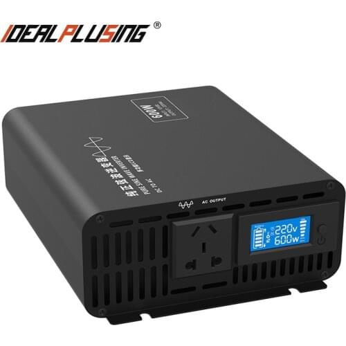 Full power Pure sine wave 12v 24V 36v 48v 60v 72v to 220V inverter 600W