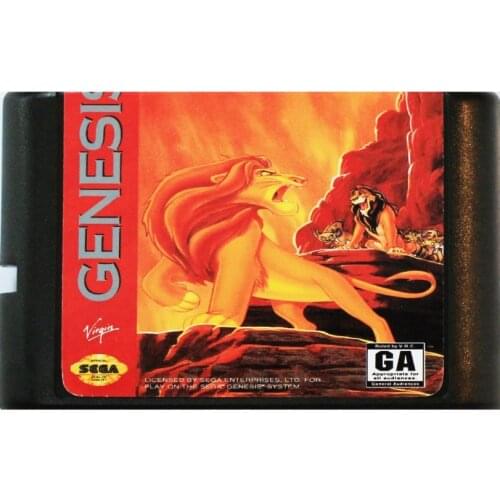 Lion King 16 bit MD Game Card For Sega Mega Drive For SEGA Genesis