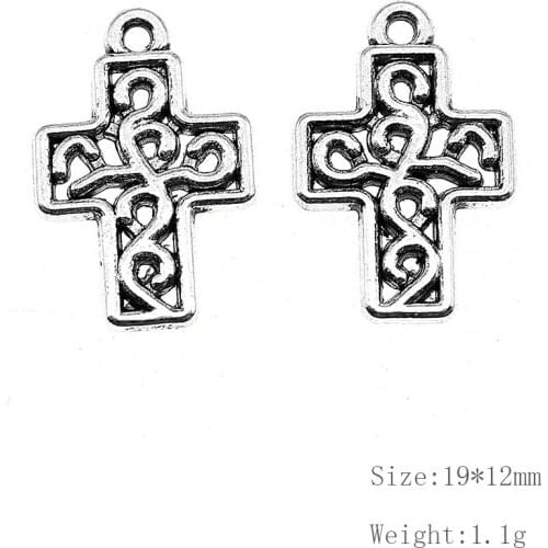 Malzahar Creative Diy Material Tools For Jewelry Pendants For Crafts Charms Religion Cross