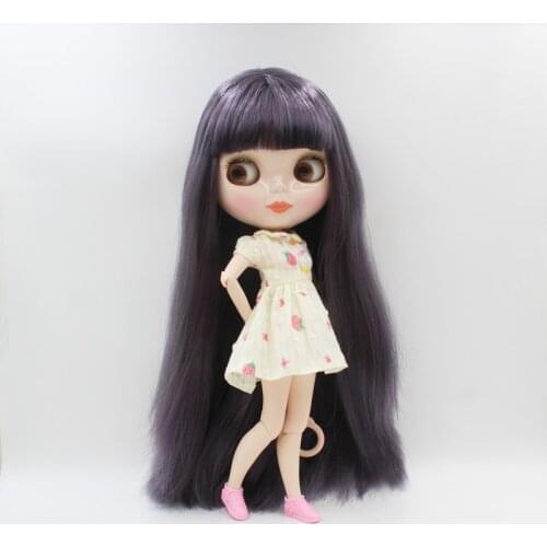 Free Shipping big discount RBL-787J DIY Nude Blyth doll birthday gift for girl 4color big eye doll with beautiful Hair cute toy