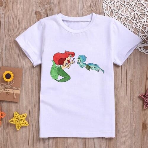 Summer Luca Pixar Disney Kids T-shirt Sea Monsters Childrens T Shirts Harajuku Fashion Kids Boys Short-sleeved Casual Tops