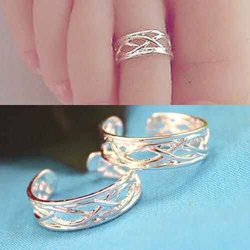 Fashion 10 Pcs Adjustable Open Jewelry Toe Rings for Women Party Jewelry Gift