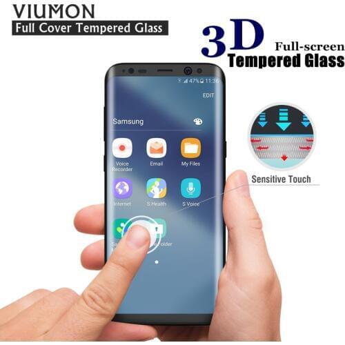 New Arrival 3D Curved Tempered Glass For Samsung S8 Plus Smart Phone Full Screen Cover Protector Film for Galaxy S8 Full Glass