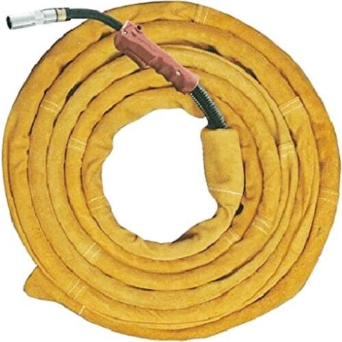 NEW Welding Torch Cable Cover Waterproof Flame Resistant Leather Stitched Protective Sleeve