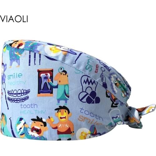 Adjustable Dental Clinic Surgical Caps Multicolor Pet Hospital Doctor Caps Medical Nursing Hats Wholesale Pharmacy Dentist Hats
