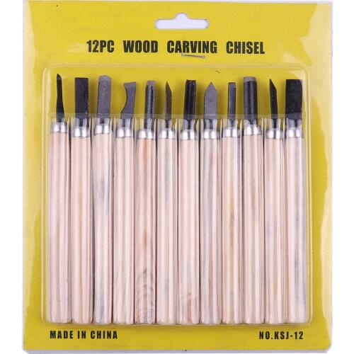 Hand Chisel Knife Wood Carving Carvers tool hight quality Carbon Steel Kids & Beginners Wooden Woodcut Handle Woodworking tools