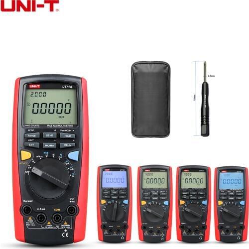 UNI-T Intelligent Digital MultiMeter UT71E UT71D UT71C UT71B UT71A Ture RMS Temperature AC DC Volt A Cap Res Freq Dual Backlight