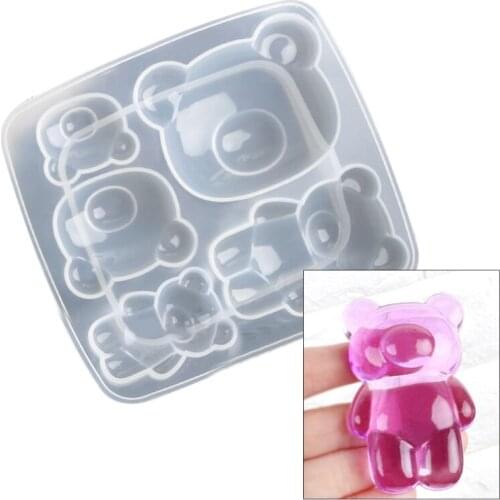 1 Pc Pendant Silicone Mould Big Nose Bear Crystal Epoxy Resin Mold DIY Crafts Jewelry Casting Tool