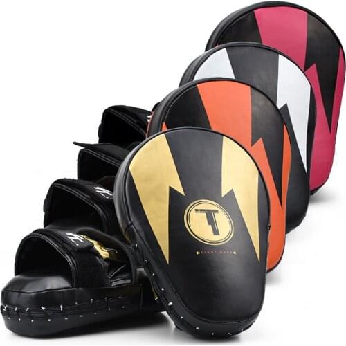 2pcs/lot Muay Thai MMA Boxing Gloves Sandbag Punch Pads Hand Target Focus Training Circular Mitts for Kick Fighting top quality