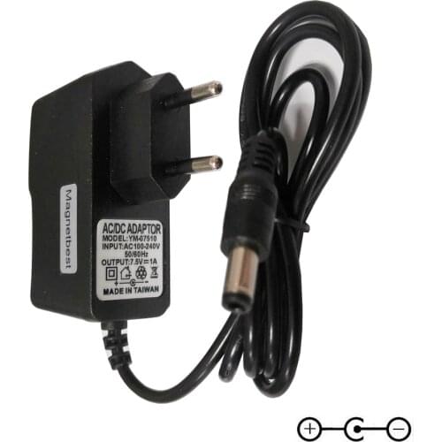 7.5V 1A Power Supply Adapter For Casio MT-55 MT-68 Electric Piano Keyboard AD-1 7.5V 400mA AC DC Charger