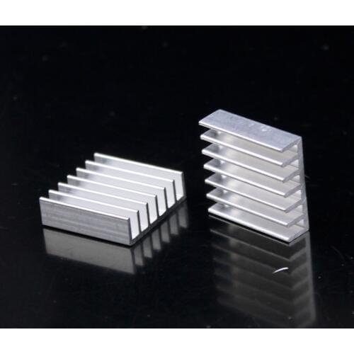 8 Pieces Gdstime 20mm x 20mm x 6mm Aluminum Heatsink with 3M tape Electronic Chip VGA Cooling 20x20x6mm Heatn Sink