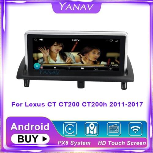 Android Car Radio GPS Navigation For Lexus CT CT200 CT200h 2011-2017 Car Stereo Audio HD Touch Screen Multimedia MP3 Player