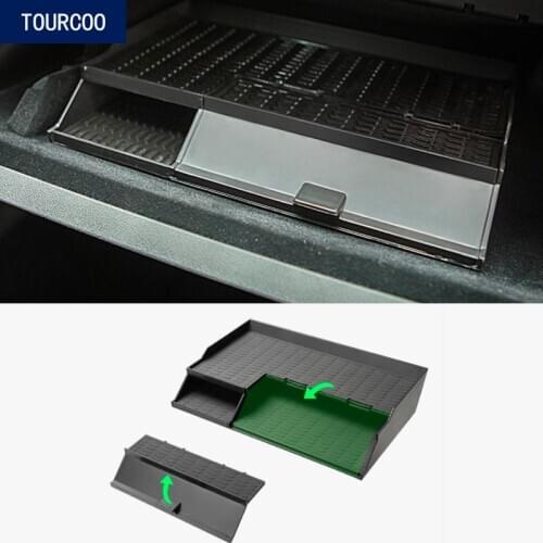 For Tesla Model 3 Interior Glove Box Storage Box Car Styling Modification Accessories