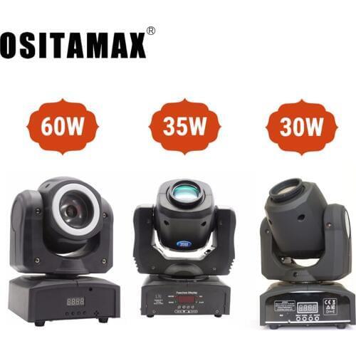 Lyre LED Stage Light LED Beam Moving Head Light 60W Mini DJ Disco Lighting RGBW 4IN1 Stage Equipment Home Party Moving Head 60w