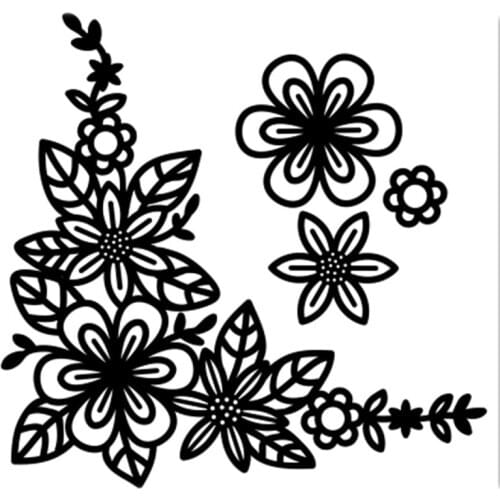 InLoveArts Flower Corner Metal Cutting Dies Lace Edge Dies Scrapbook Paper Craft Dies Gift Box Die Cut Punch Knife Cutter New