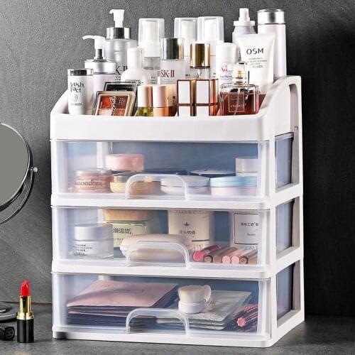 Desktop Storage Box Cosmetic Makeup Drawer Storage Case Stationery Pen Holder Multi-function Sundries Boxes Home Organizer