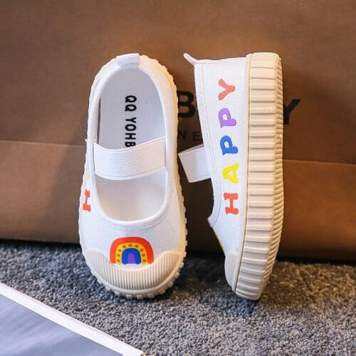 Baby Girls Canvas Shoes Spring Infant Toddler Shoes Breathable Soft Bottom Children Casual Style Shoes Kids Sandals Sneakers