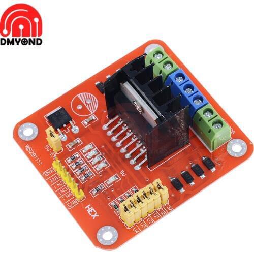 L298N DC Motor Driver Module Board for Arduino PIC AVR Dual H-bridge DC Stepper Motor L298N 2 H-bridge Driver Chip 55x60x30mm