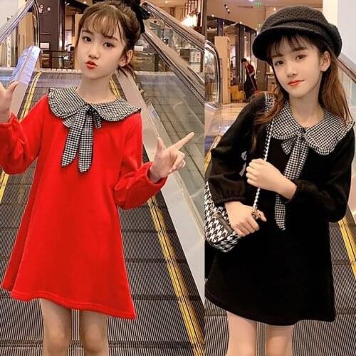 New Baby Girls Dress 2021 Spring Girl Princess Dresses Cute Teenage Vestidos Children Girl Clothing 6 8 10 12 14