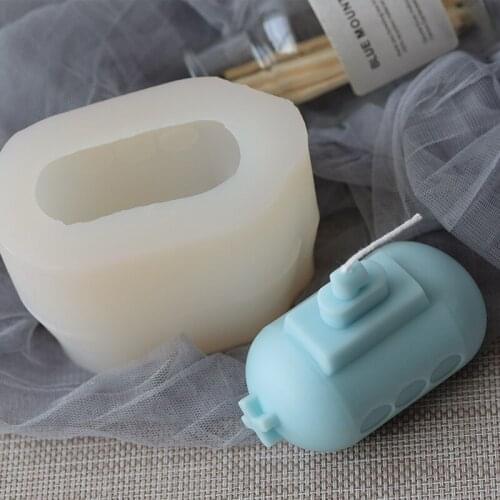 Submarine Candle Mold Creative Scented Candle Mould Aromatherapy Plaster Handmade Soap Wax Molds